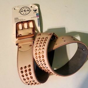 Bond & Co. Cream Studded Dog Collar